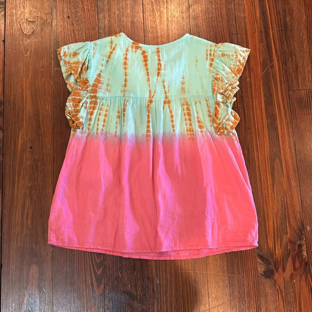 THML Tie-Dye Blouse with Tassels - Picture 3 of 3